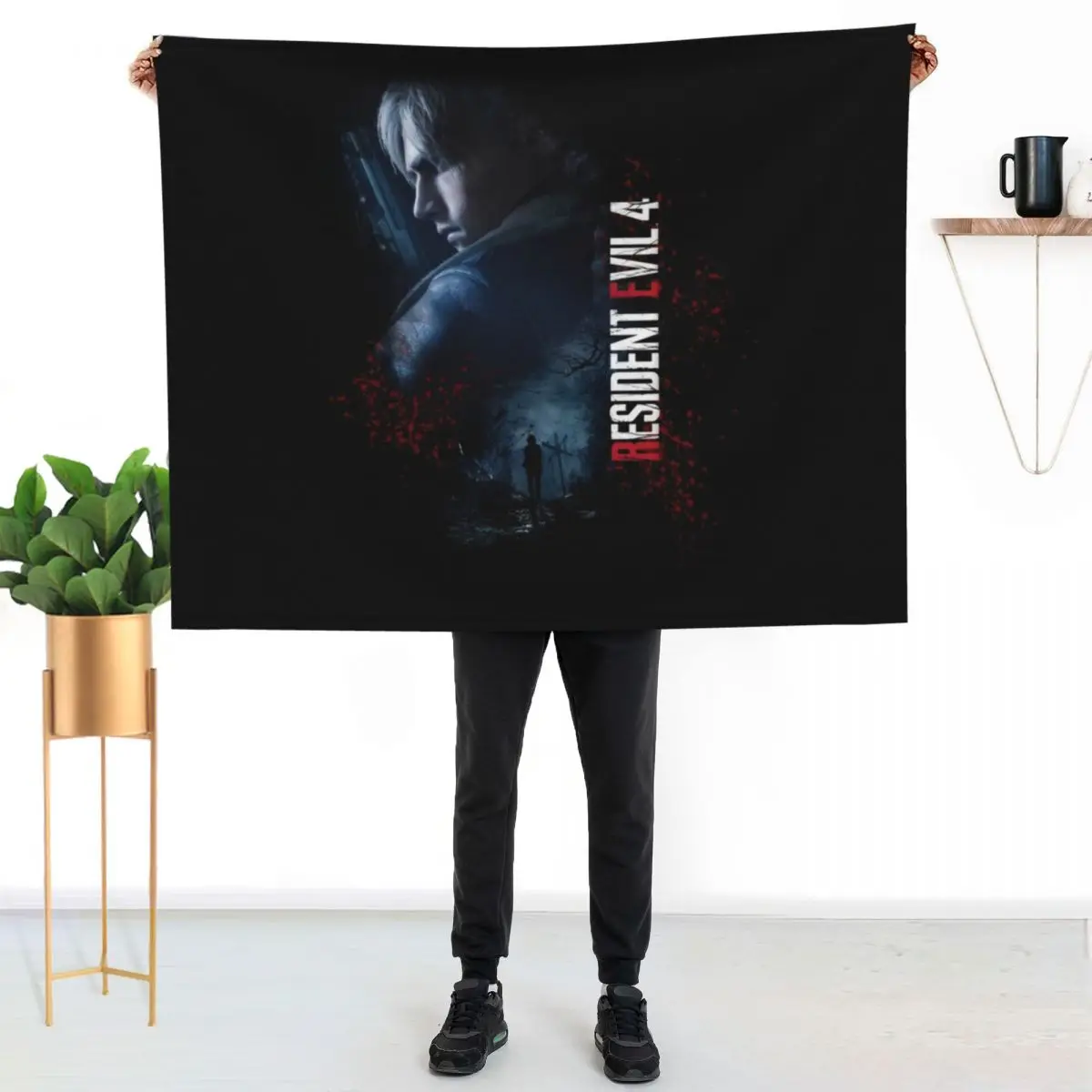 

Leon Kennedy RE4make Design 2 Throw Blanket Modern Design Soft Blanket for Home Decor