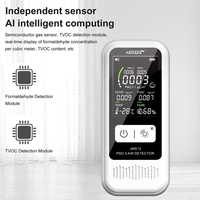 NOYAFA JMS13 Air Quality Monitor, Indoor Thermometer Portable AQI PM2.5/PM1.0/PM10 Tester, 5-In-1 Detector For Home, Office&Car