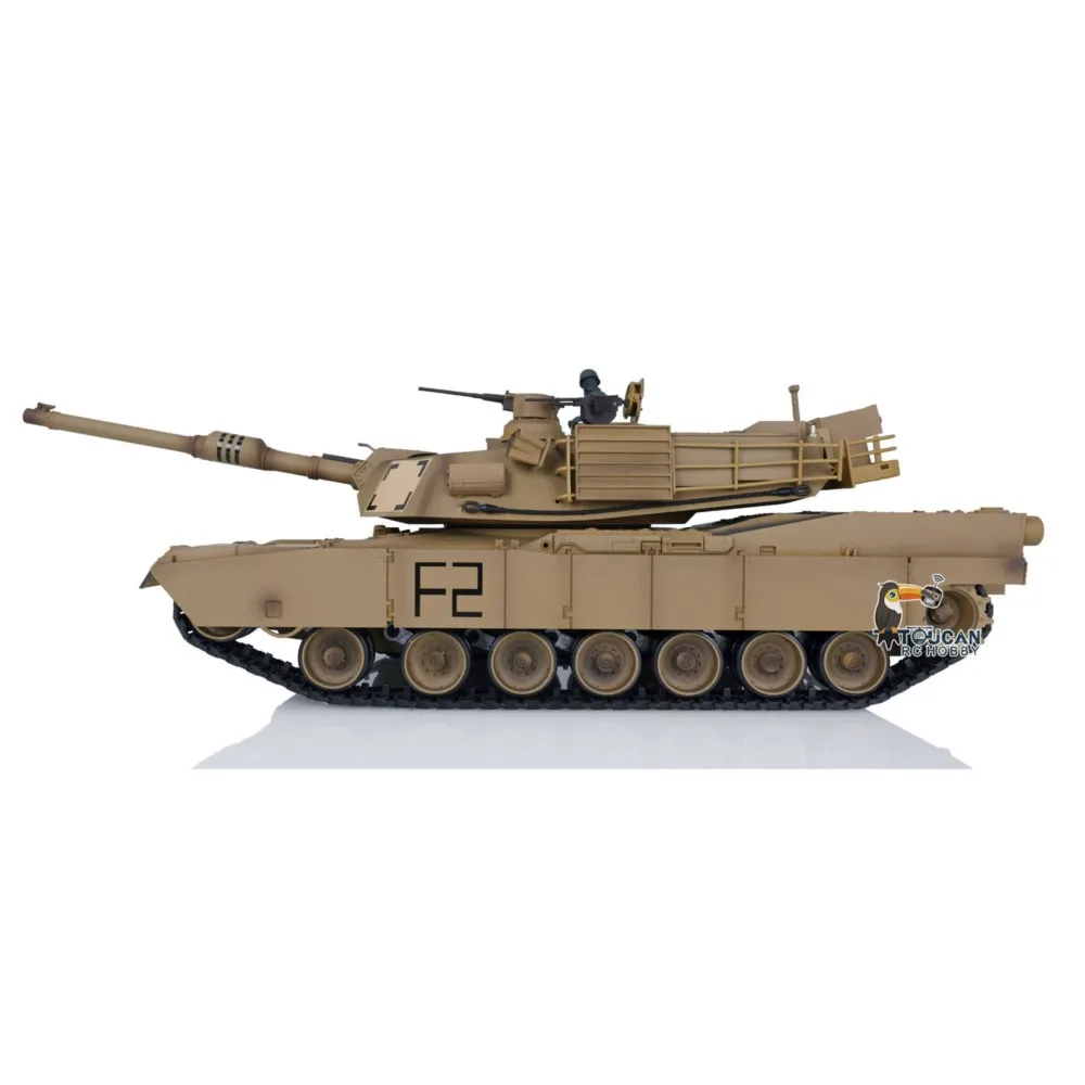 1/16 스케일 2.4Ghz 헨롱 7.0 플라스틱 버전 M1A2 에이브람스 RTR RC 탱크 3918 투칸 모델 TH17788-SMT8