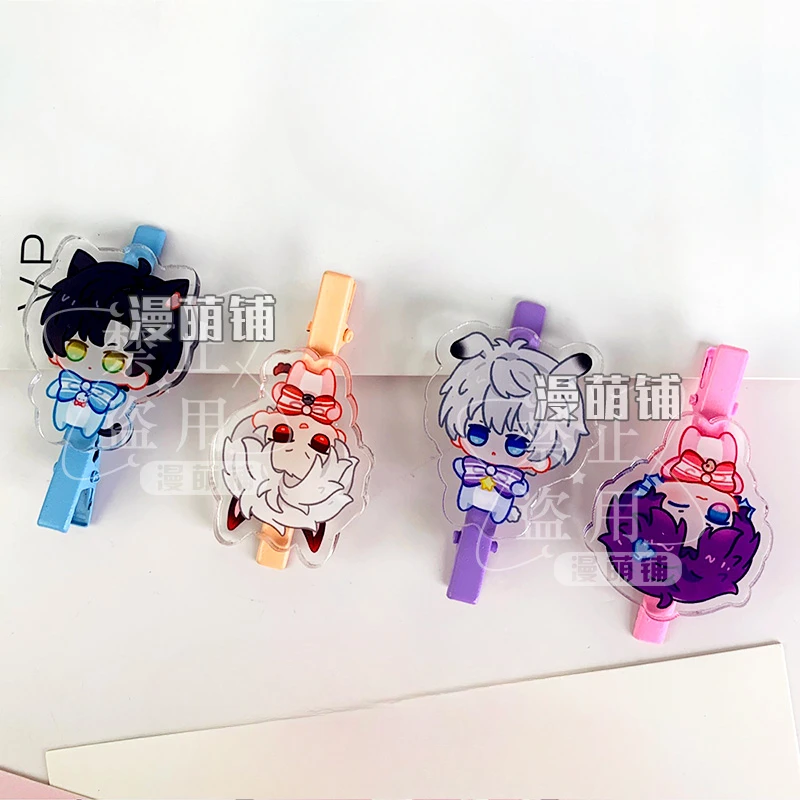 

Anime Love and Deepspace Sylus Xavier Rafayel Zayne Cosplay Clamp Barrette Ornament Hairclip Hair Slide Accessory Mascot Gift