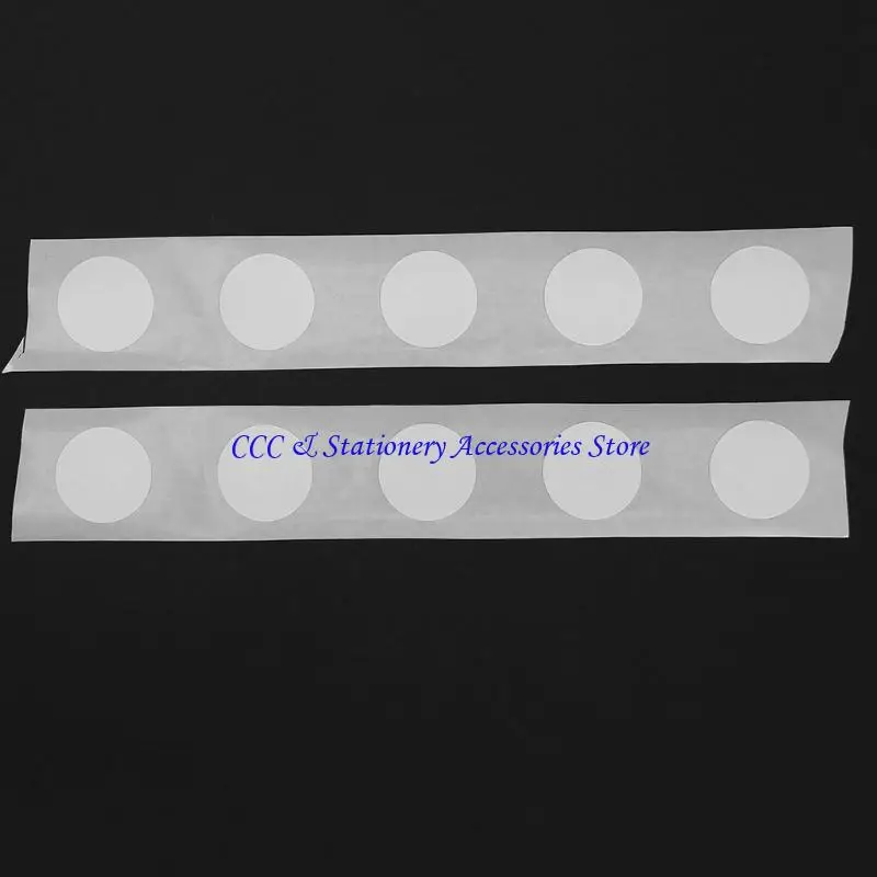 

Q1JC 10PCS NTAG 215 Stickers Adhesive 1'' Round Tags 13.56 MHZ 504 Bytes Memory Fully Programmable for NFC-Enabled Phone