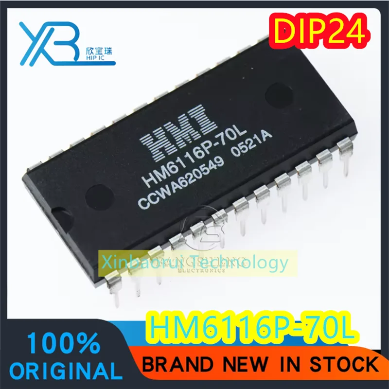 (3/20pieces) HM6116P-70L HM6116P DIP-24 memory chip IC new original electronics spot