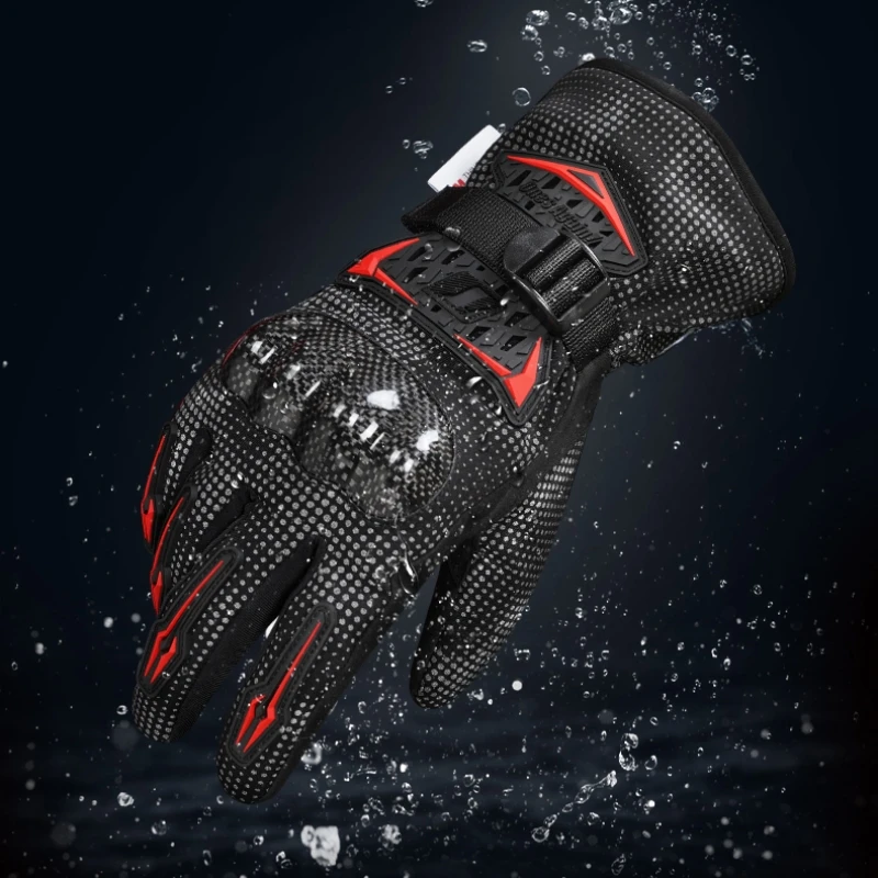 

Ones Again Long Winter Motorcycle Gloves Waterproof Warm Motocross Bicycle Motorcycle Gloves Coldproof Riding Gear