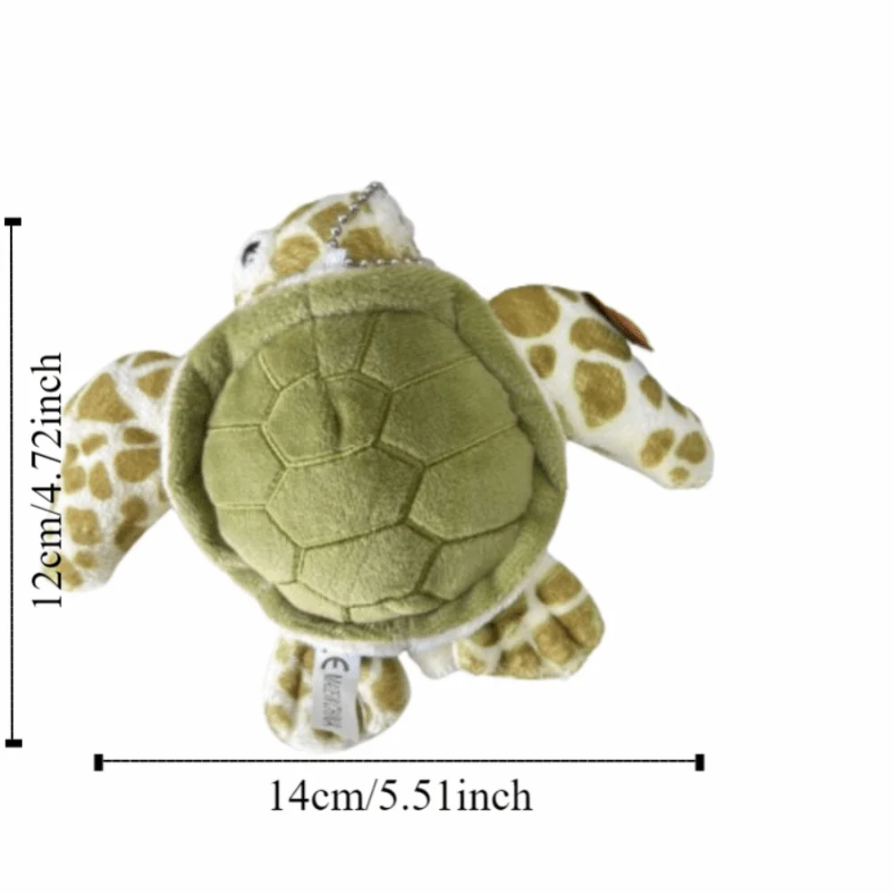 Очаровательный брелок для сумки из полипропилена, хлопок, черепаха, подвеска в виде животного, черепаха, хлопковый мультяшный зеленый брелок для ключей, женский, женский, для девочек