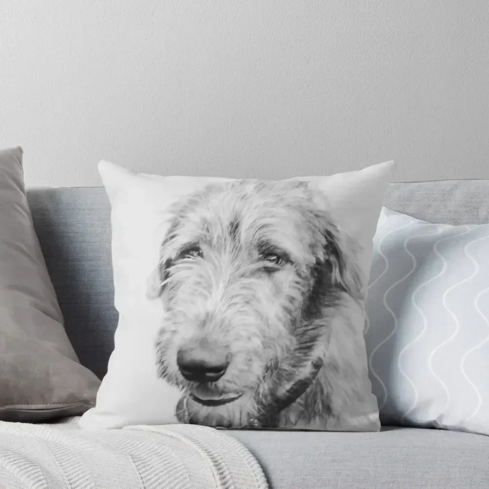 

Wolfhound puppy Throw Pillow Decorative Cushion Room decorating items Christmas Pillows Pillowcases Bed Cushions pillow