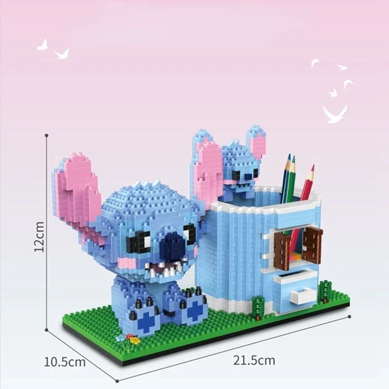 Décennie s de construction de point mignon pour enfants, pendentif de bureau, porte-stylo, jouets de puzzle, cadeau d'anniversaire