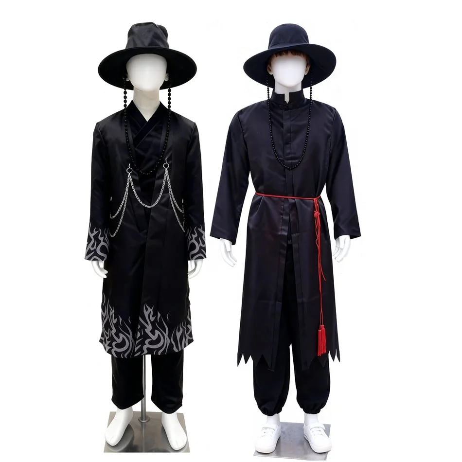 K-POP Boys Cosplay Costume Sha Jia Qin Yu Anime Stage Performance Outfit Hunter Male Group Uniform for Conventions Halloween