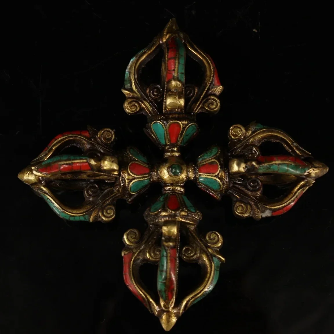 Tibetan Esoteric Cross Dorje Demon Subduing Pestle Decoration