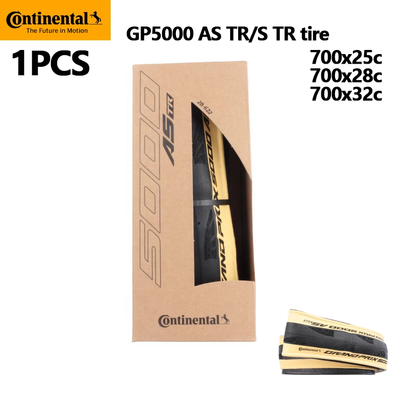 

Continental GP5000 New GrandPrix AS TR All-Season Road Tire Tubeless Ready Black/Cream 700x25C 700x23C Grand Prix 5000 S TR