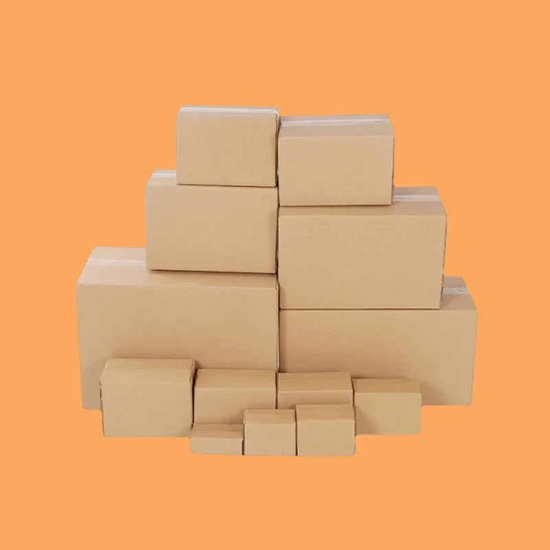 10 قطعة 3-layer صناديق تخزين الورق المموج التعبئة السريعة الثقيلة مجلس الشحن التعبئة والتغليف كرتون كبير من الورق المقوى #2