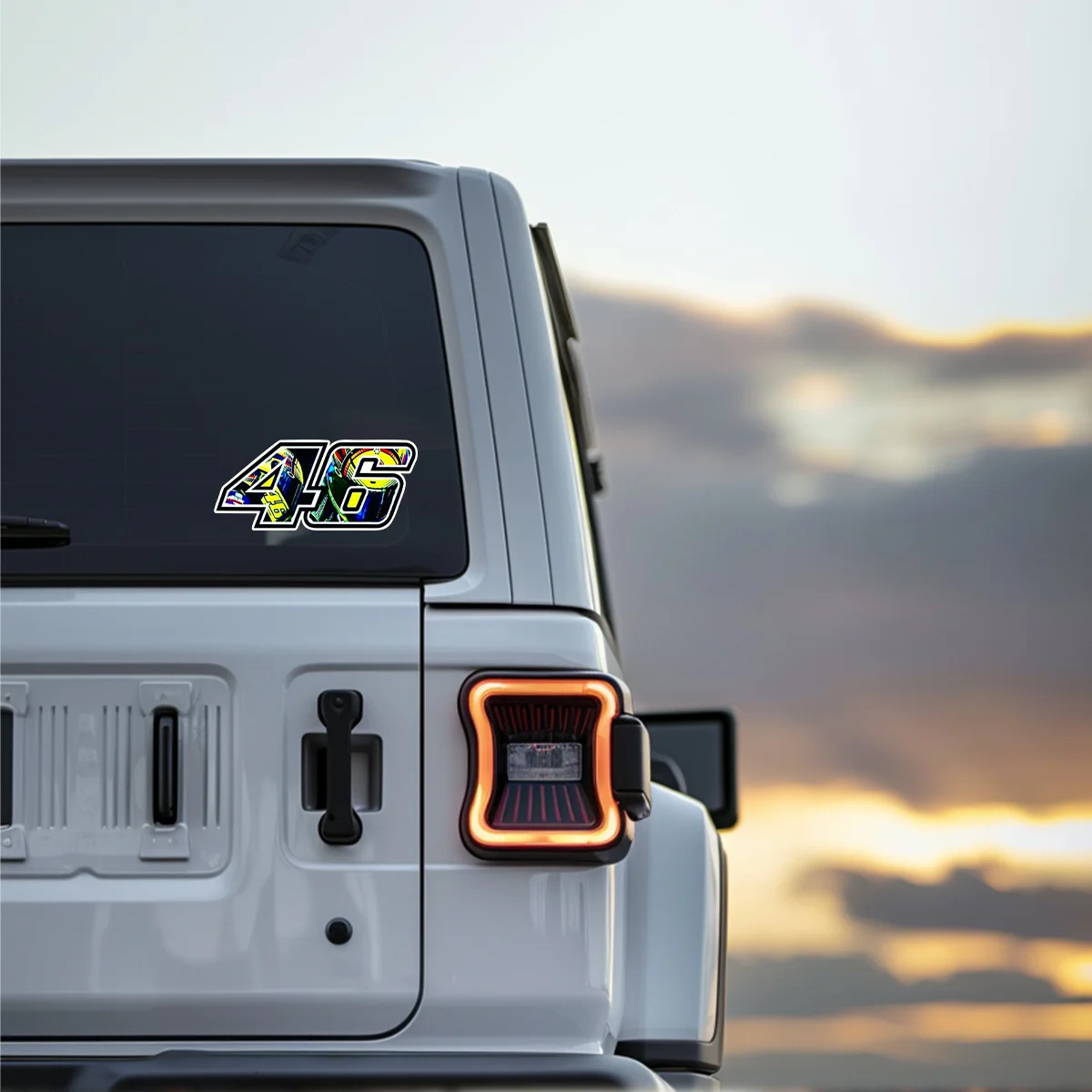 قطعة واحدة، 46 ملصق فينيل مقاوم للماء، ملصق سيارة متين، ديكور السيارة، مادة الفينيل