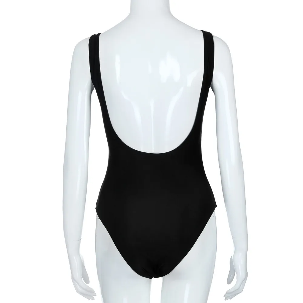 Woman Clothing One Elastic Cut Retro Suits Swimwear Low Bathing High Piece Women Back Swimwears Tankinis Set туника пляжная