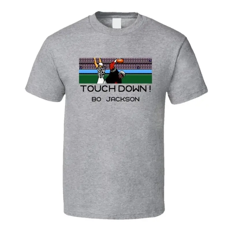 

Bo Jackson Tecmo Bowl NES T Shirt - Grey