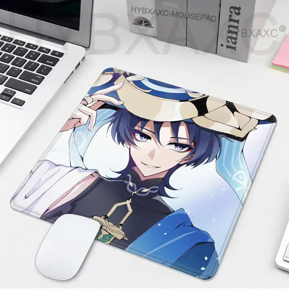

Wanderer Genshin Impact Mousepad Small LockEdge Mouse Pad For Gamers Computer Desk Pad Rectangular Anti-slip Rubber