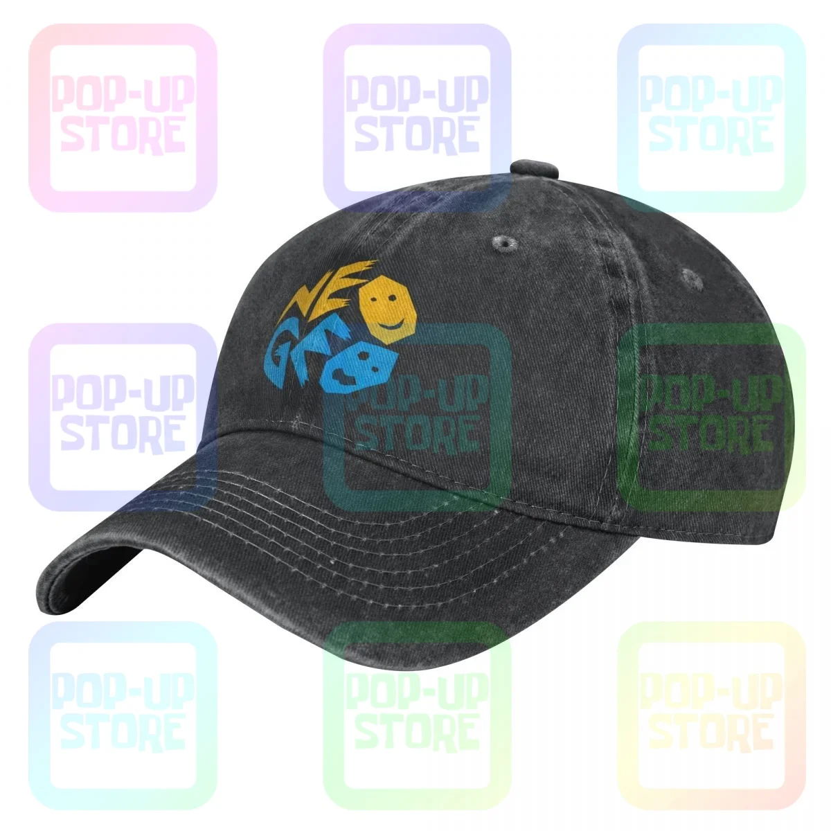 Logo Neo Geo-Aes-Cd-Mvs Neogeo Washed Denim Baseball Cap Trucker Hats Cute Headwear