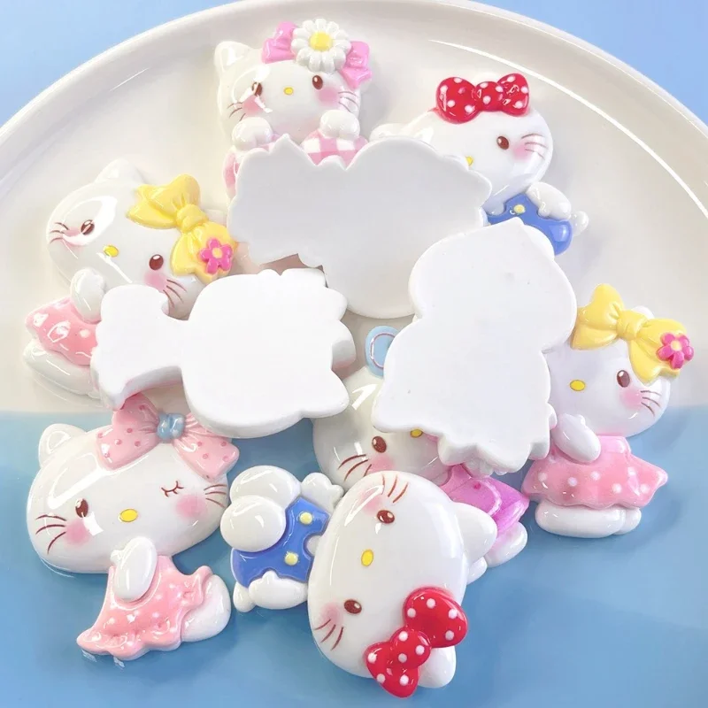 hello kitty anime big sequin mobile phone accessories diy cream glue refrigerator magnet water cup pendant hairpin patch cute