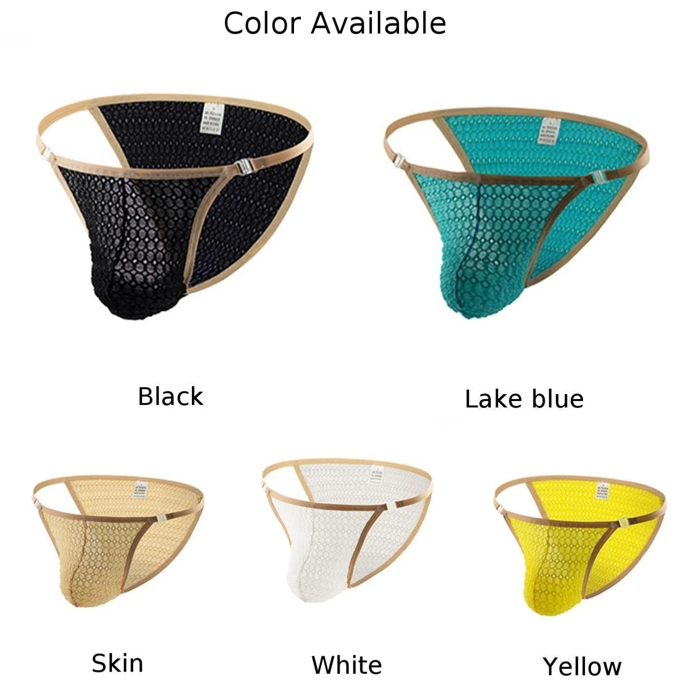 Hot Sexy Mens Nylon String Homme Sissy Briefs Cool Low-rise Underwear Bikini Pouch Panties Lingerie Мужские Стринги