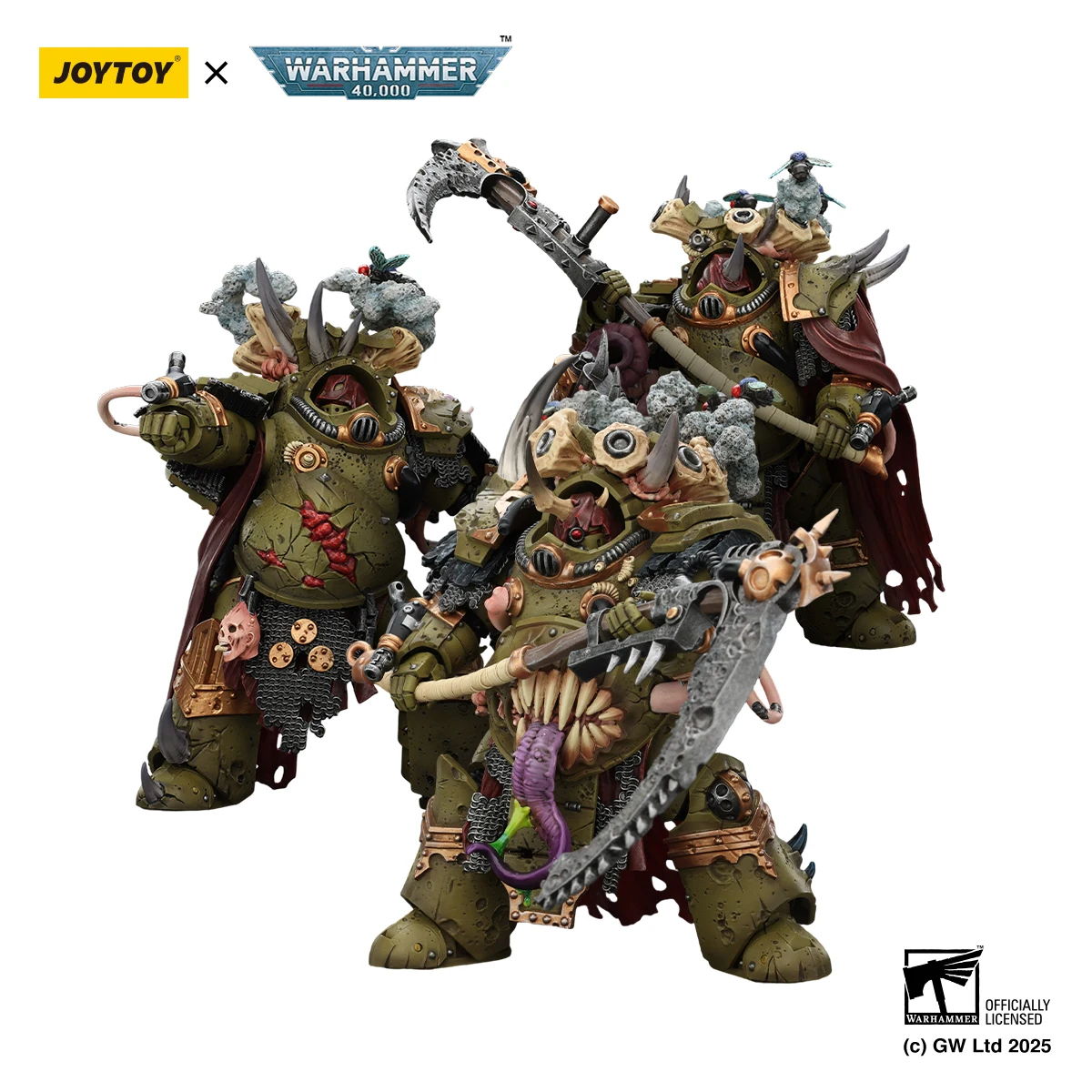 

[Pre-order]JOYTOY Warhammer 40K 1/18 Action Figure Death Guard Deathshroud Terminator 3PCS Anime Military Model