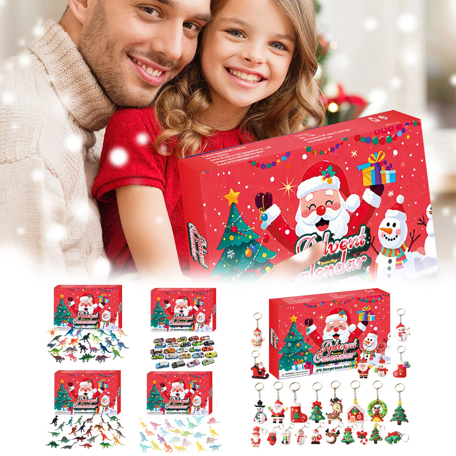 30 مؤقت ثاني لعيد الميلاد سلسلة Holebox Tear Off Box 24 يومًا العد التنازلي التقويم إلى الهالوين ساعة توقيت رقمية مع جهاز تحكم عن بعد #2