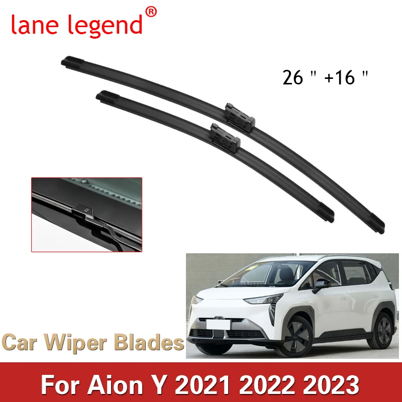 

2x For Aion Y Hycan Z03 2021 2022 2023 Front Wiper Blades Window Windshield Windscreen Brushes Cleaning Washers Car Accessories