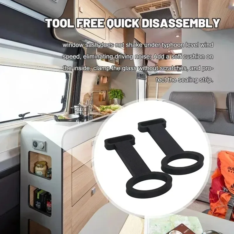 4-12PCS Pembatas Ventilasi Jendela Motorhome Pembatas Ventilasi Jendela Caravan untuk Aksesoris Pembatas Jendela PolyPlastic