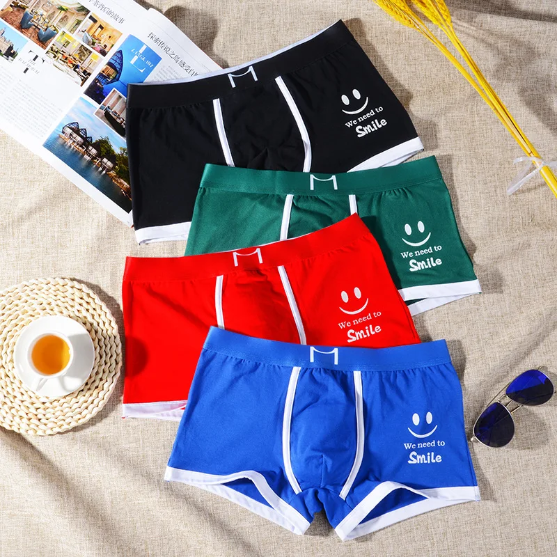 Boxers Men Underpants Printed Male Underwear For Men Boxer Shorts Breathable Men's Panties Sports Youth BoxerShorts