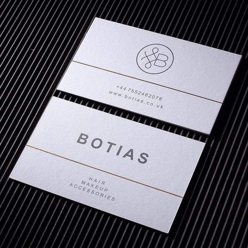 Custom.Business Card Customization High-End Custom Business Card Gilding Concave-Convex Tissue Paper Business Card Dou