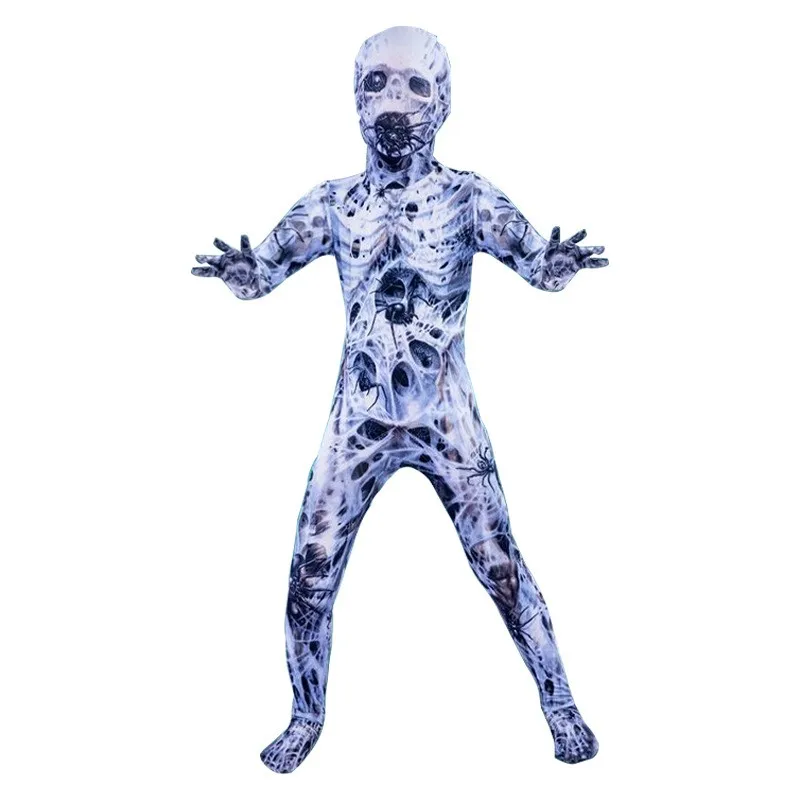 Adult loween Skeleton Costume Alien Terror Death God One-Piece Suit Zombie Ghost Devil Alien Themed Par Dr up Clothes