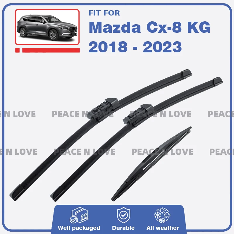 

Комплект щеток стеклоочистителя для Mazda CX8 KG 2018-2023 переднее и заднее лобовое стекло, стеклоочиститель, автоаксессуары 2019 2020 2021 2022