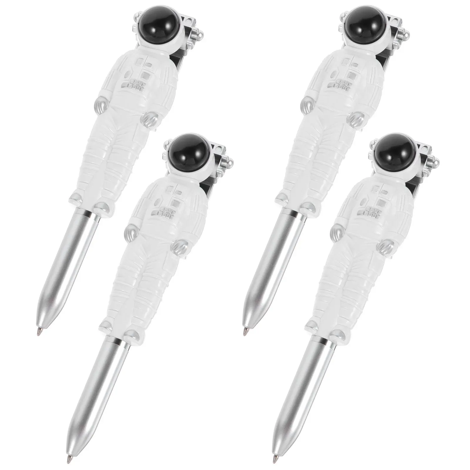 

Набор из 4 ручек-космонавтов: креативный дизайн, быстросохнущие гелевые чернила, портативные, для студентов, для заметок, рекламные