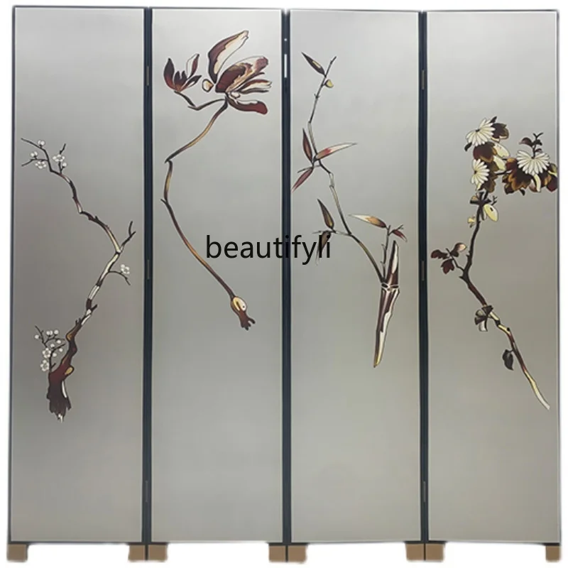 

New Chinese Hand-Painted Subareas Screens Hallway Simple Neo-Classical Screen Movable