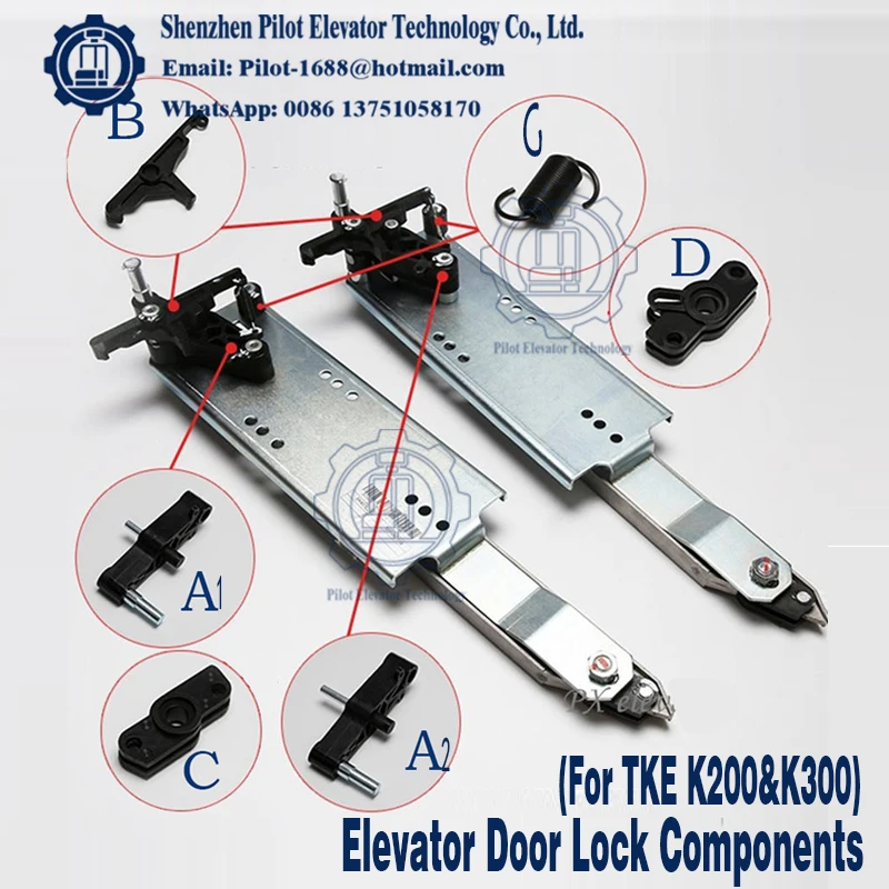 For T*yssen TKE Door Knife K200 K300 SK40 SK50 Elevator Door Knife Spring Swing Arm Lock Hook Rocker Arm Lift Spare Parts