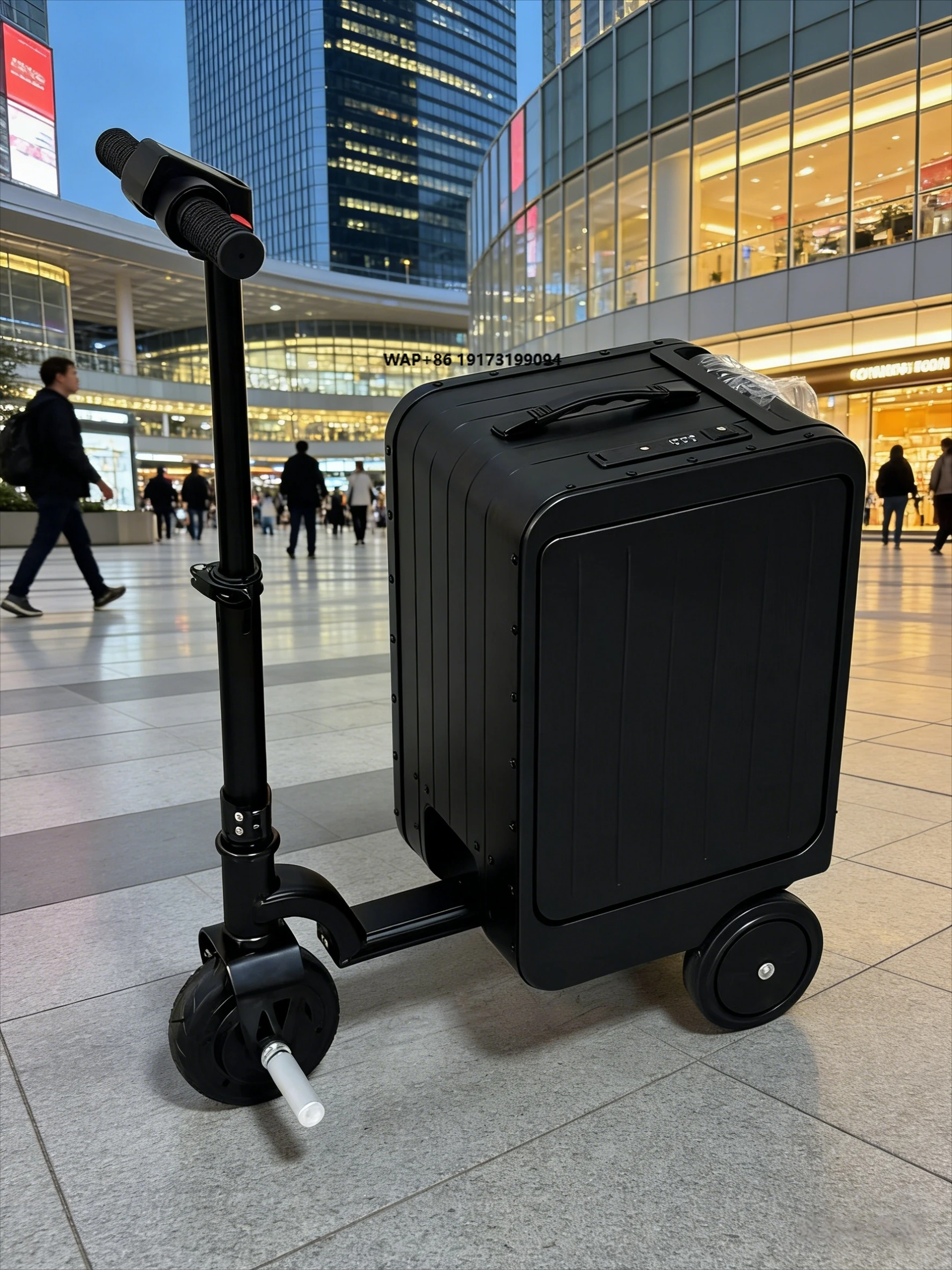 FUTURE JOY Tech-Integrated Motorized Suitcase - Smart, Rideable, Strong Storage Luggage for Effortless Travel