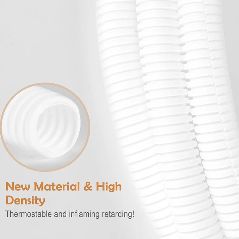 3 Meter 7 mm - 28 mm PP/PE Isoliertes Wellrohr Leitungsschlauch Gewindeschlauch Kunststoffbalg Schutzmanschette – Detail 6