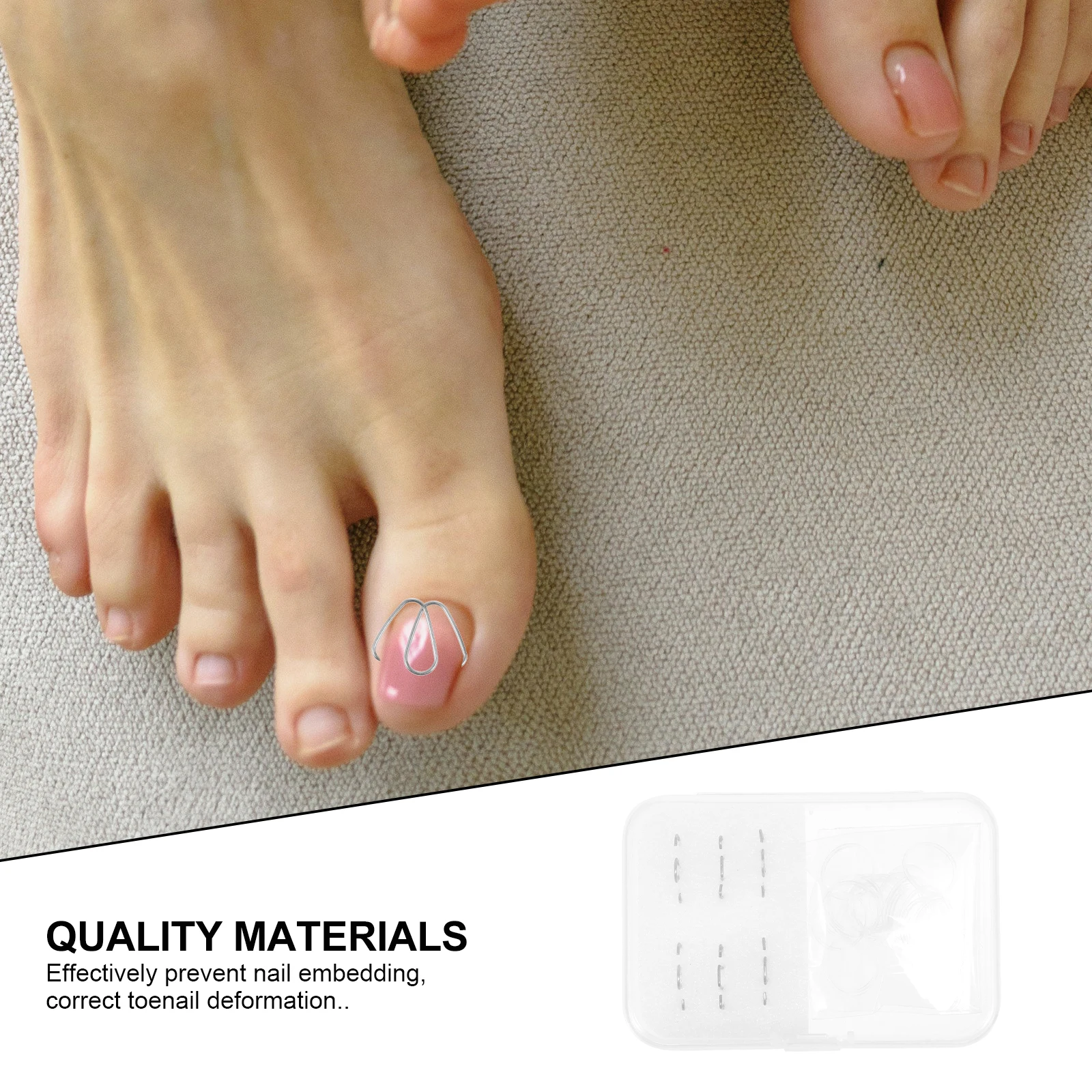 

12pcs Stainless Steel Toenail Corrector Hook Ingrown Nail Straightening Wire Foot Care Tool Pedicure Correction Wire Nail