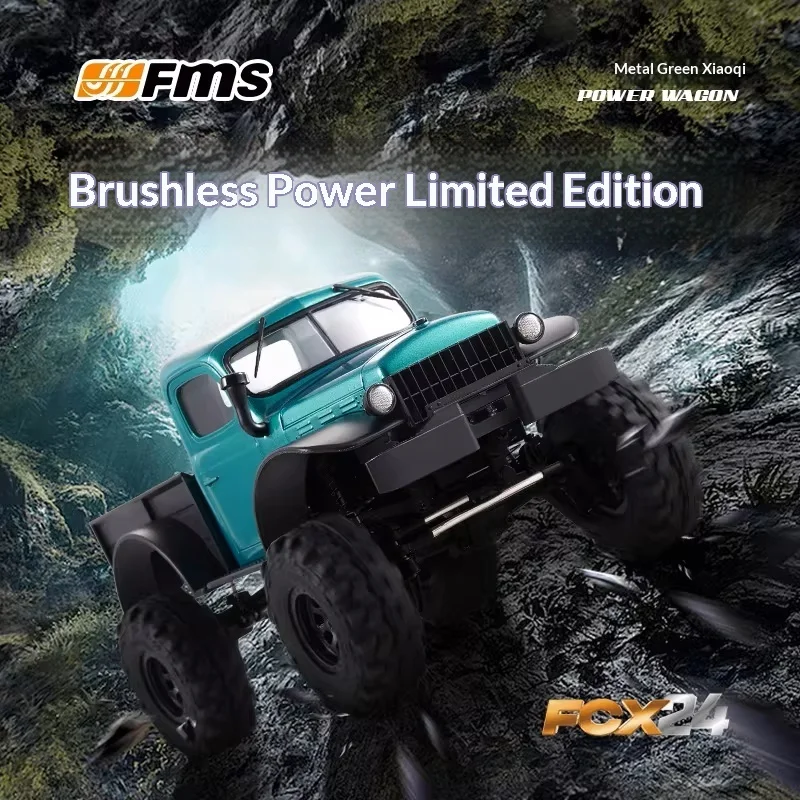 Fms Fcx24 Series Power Wagon Limited Edition Rc Crawler Truck Brushless Motor 4wd Off Road Outdoor Rock Climbing Vehicle