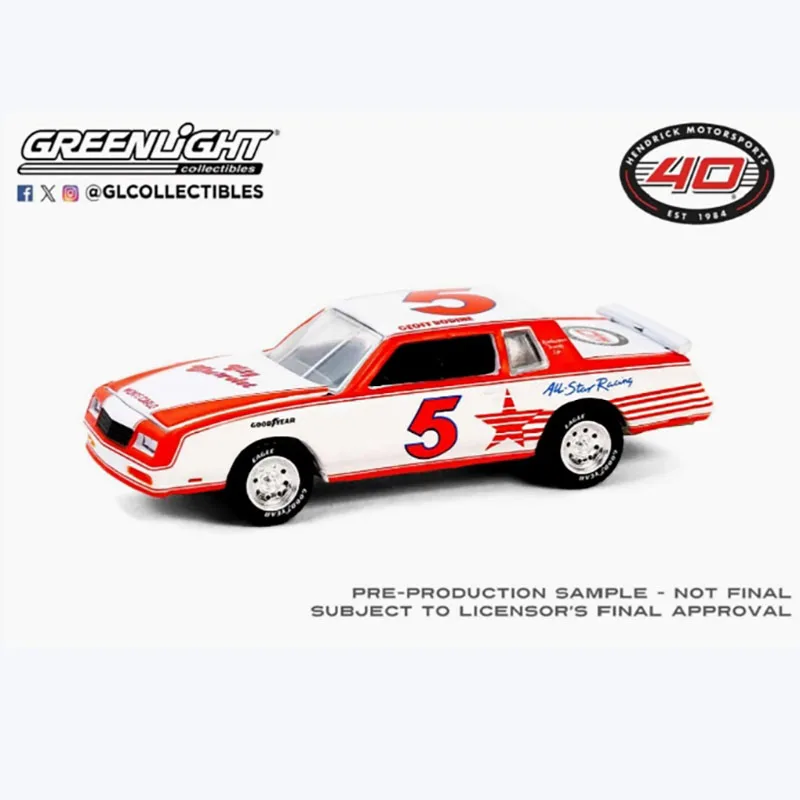 GreenLight 1:64 Scale 1984 Monte Carlo Racing Alloy Simulation Car Model Classics Adult Souvenir Gift Static Display