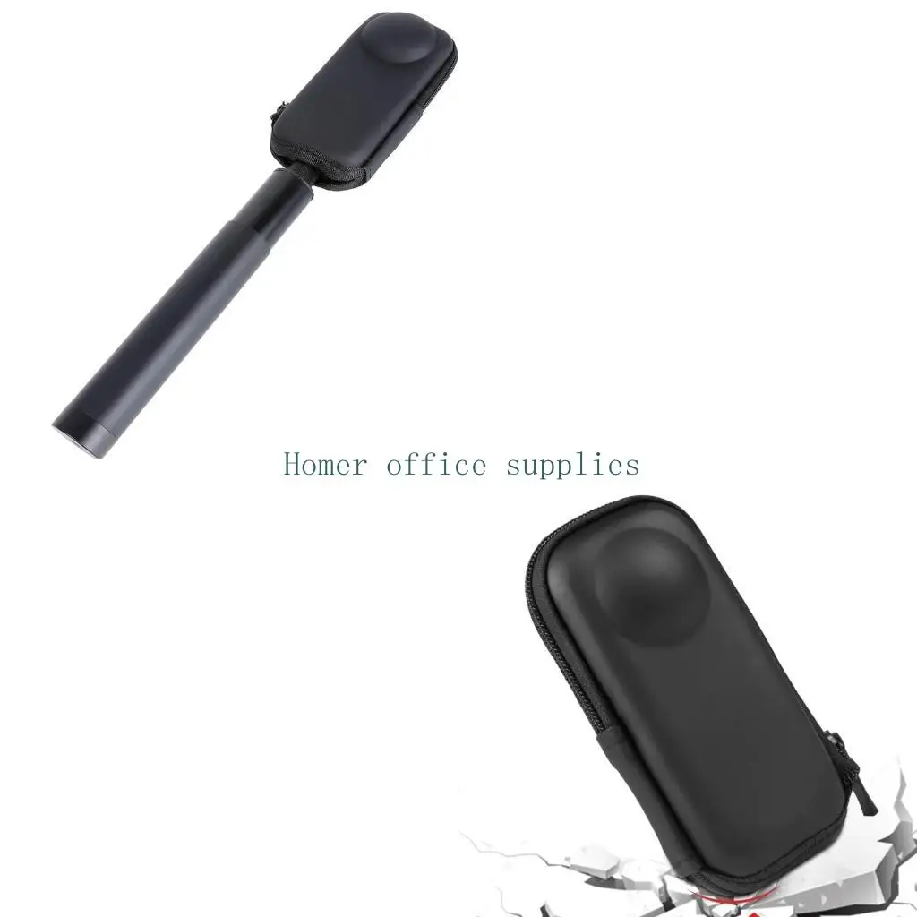 K43B Professionelle Reisetasche, PU-Schutzhülle, tragbare Tragetasche, leichte Aufbewahrung für Action-Kamera 360