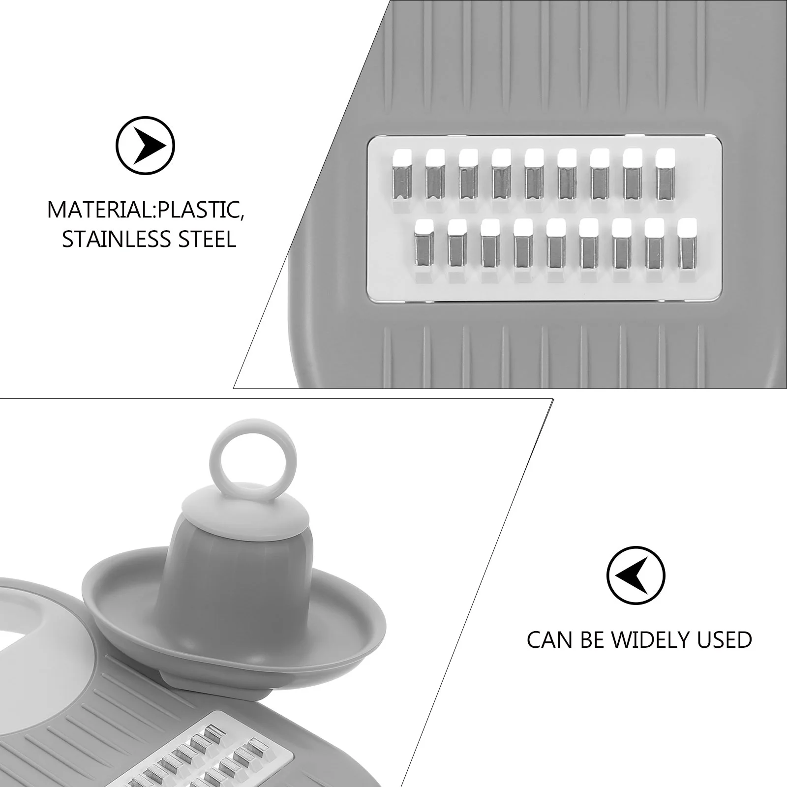 

Multipurpose Kitchen Grater Potato Slicer Vegetable for Home Camping Restaurant Stainless Steel Food Tool R om Color