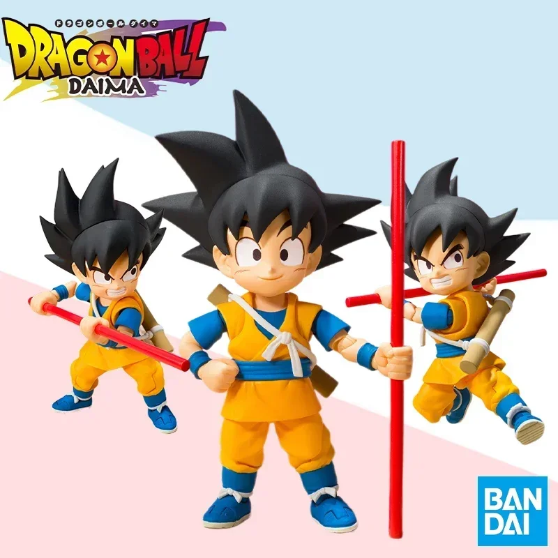 Bandai Original Box S.H.Figuarts SHF Dragon Ball Son Goku Mini Daima Full Action Pvc Anime Model Kit Toy Gift for Kids