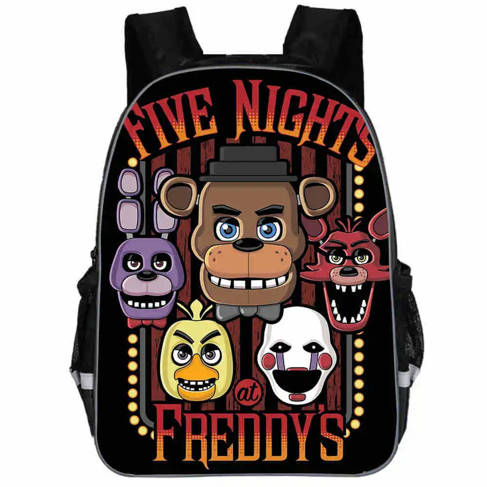 Freddy plecak zwierzęcy Anime FNAF Chica Foxy Undertale Sans casualowe torby szkolne maluchy chłopcy dziewczęta nastolatek Mochila prezent Bolsa