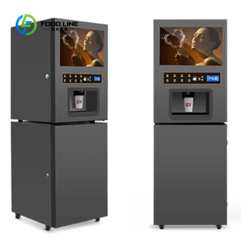 Customized Commercial Coffee Vending Equipment Fully Automatic Coffee Machine Perfect For Office Break Rooms