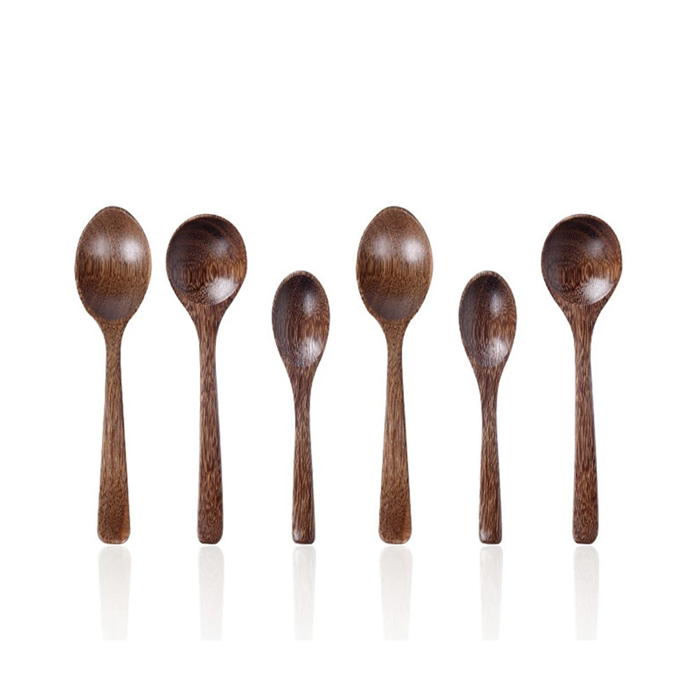 Stirring Eco Friendly Cooking Utensils Flatware Dessert Mixing Soup Spoons Coffee Spoon Tea Spoon Wooden Spoon