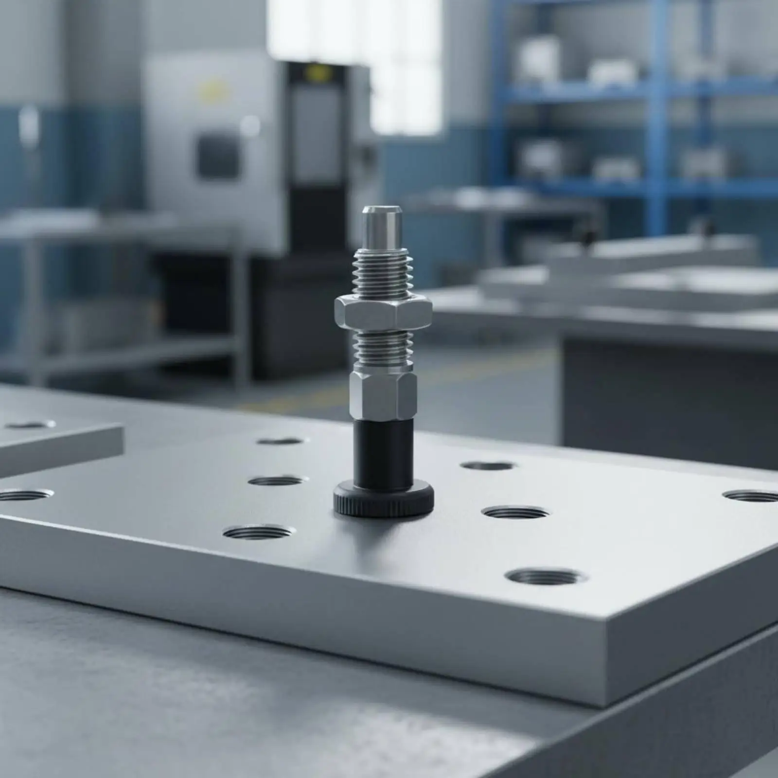 Precision Stainless Steel Plunger with Coarse Thread for Engineering Alignment and Tumbler Hardware Use