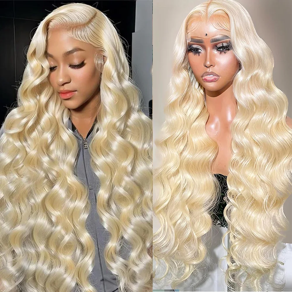 

Blonde Body Wave Wig 100% Human Hair 613 36 Inch 13x4 13x6 HD Transparent Lace Front Wig Brazilian Hair Wigs for Women