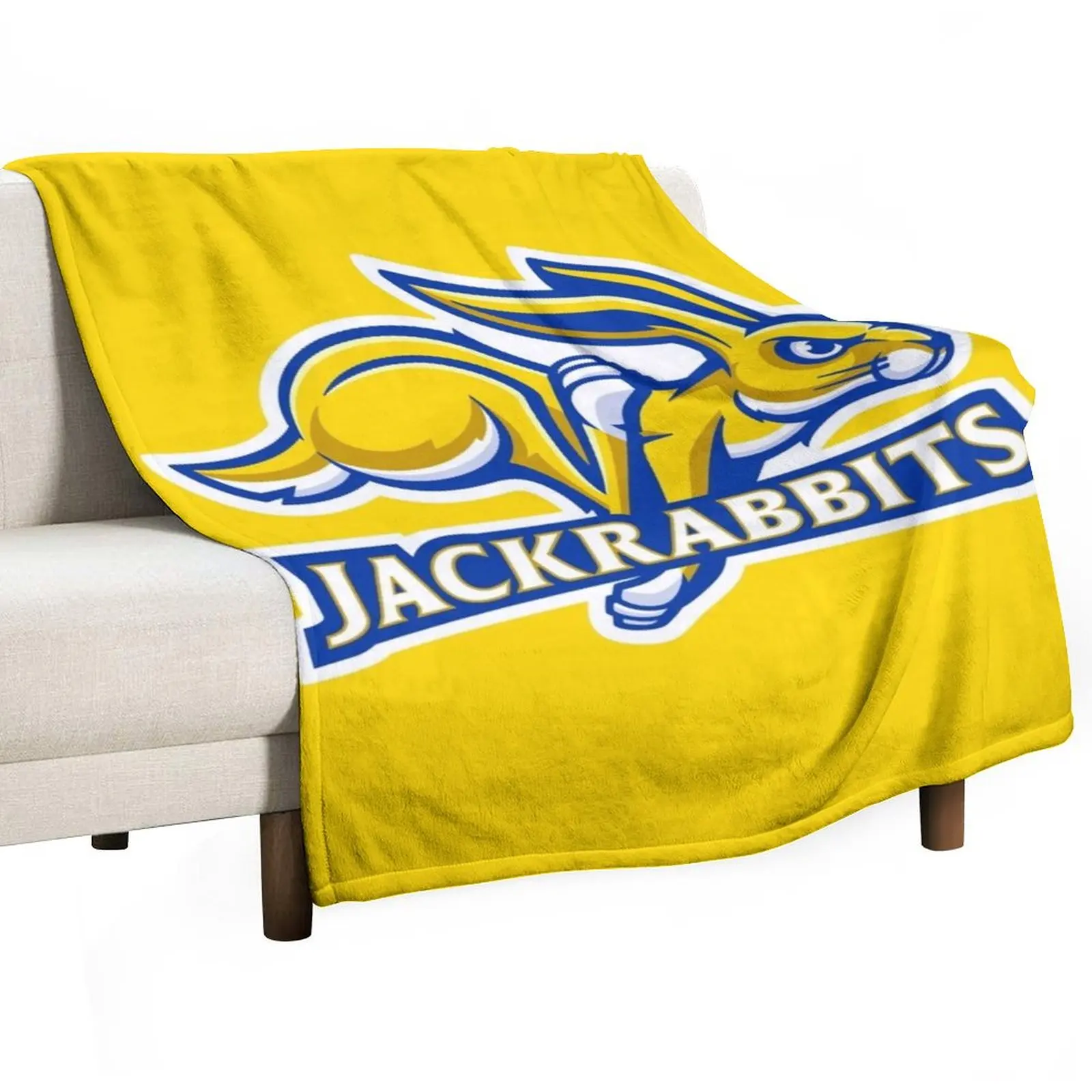 

the Jackrabbits-South Dakota State-icon Throw Blanket Bed Fashionable Loose Blankets Sofas Of Decoration heavy to sleep Blankets