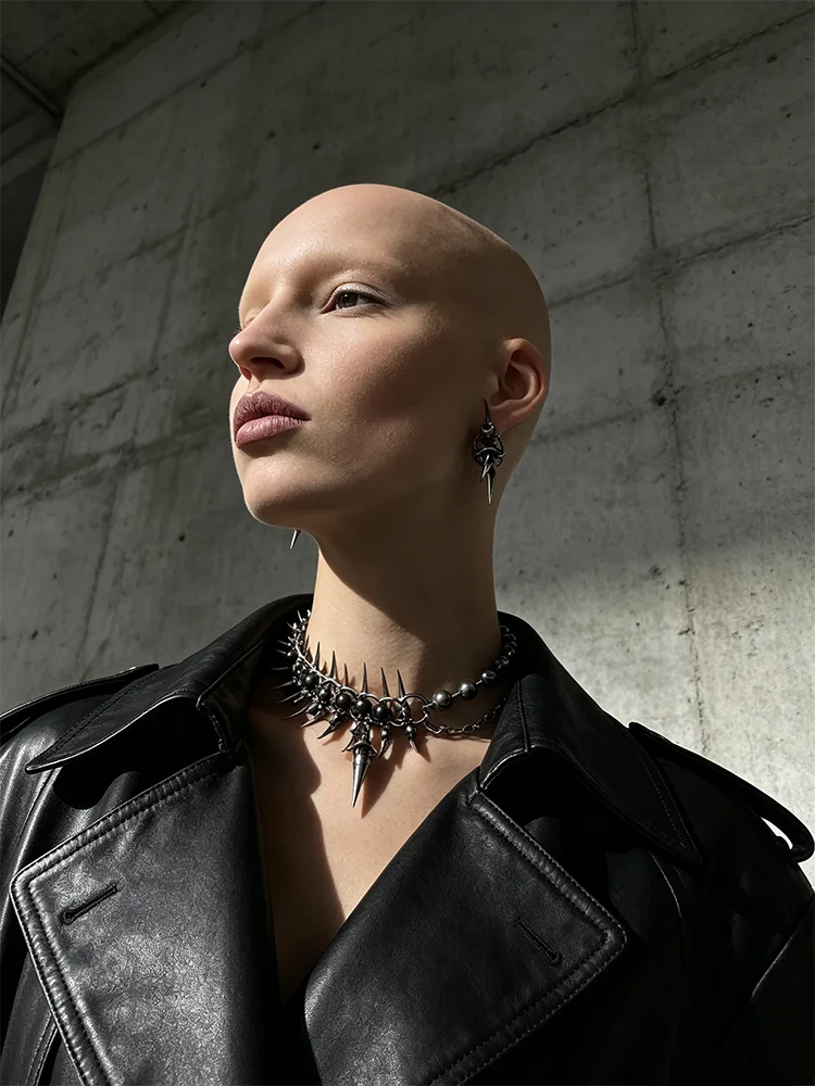 أقراط نحاسية بتصميم هيكل عظمي - مراجعة Street Fashion Earrings وسعره