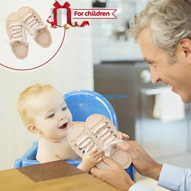 Dzieci uczą się wiązać zabawkę dla dzieci z zabawkową zabawą zabawki buty do nauki zabawki 57qe