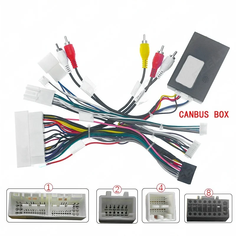 Car Wiring Harness Adapter Canbus Box Decode Android Radio Power Cabler For Hyundai MISTRA Elantra Kia KX7 sORENTO kX5 k3