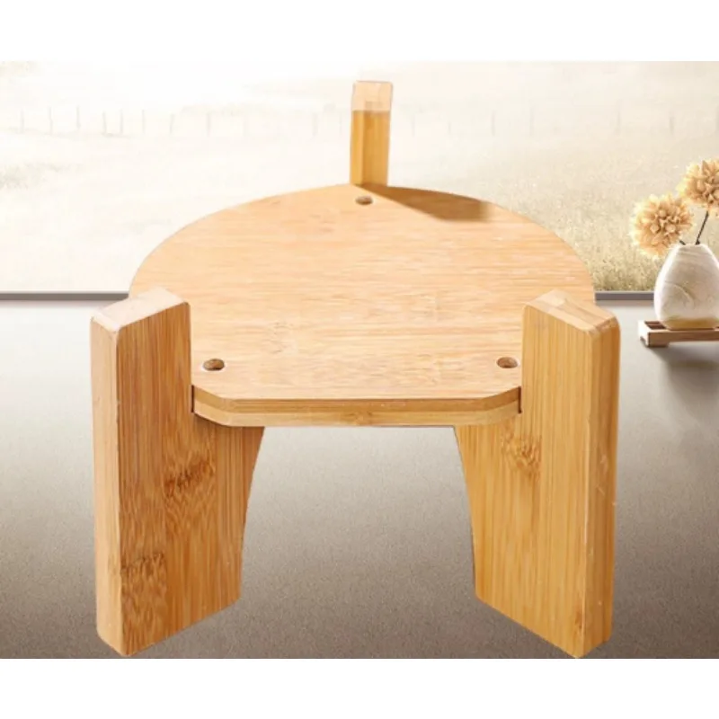 Natural Wood Liquor Bottle Stand Anti Slip Bamboo  Decorative Display Holder Wine Jar Home Tabletop Bar Counter Decoration